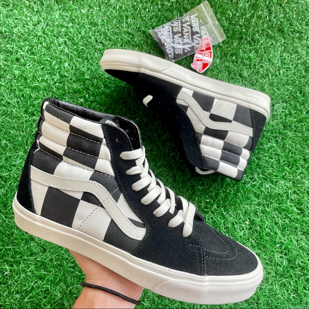 Vans Sk8 Hi Oversized Checkerboard - Picture 1 of 5